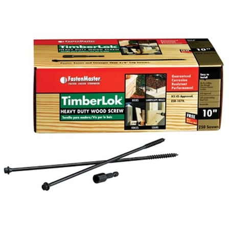 Fastenmaster FastenMaster FMTLOK10-250 10 in. Timberlok Screw; Pack - 250 176391